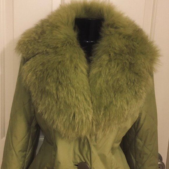 Rare! Real Giant Fox Collar Jacket - Picture 1 of 4